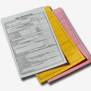 Picture of carbonless paper