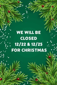 Closed for Christmas