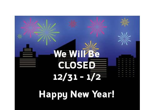 Closed for New Years